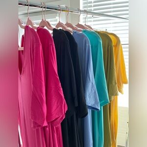 3X MAXI DRESS WITH POCKETS AVAILABLE COLORS.